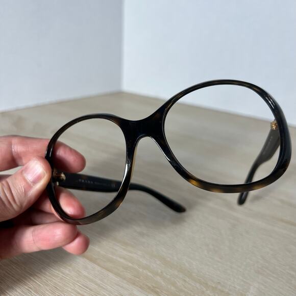 Prada SPR04O 2AU-6S1 Oversized Sunglasses Dark Tortoise Shell 62-18-130 main image 12